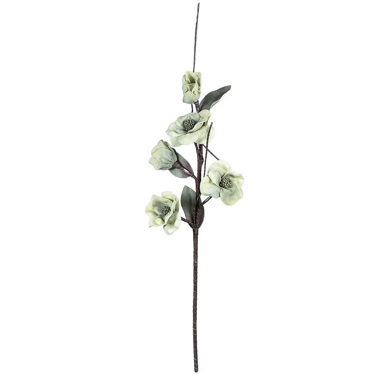 Moonkissed Magnolia Artificial Flower Without Vase - Grey media 7
