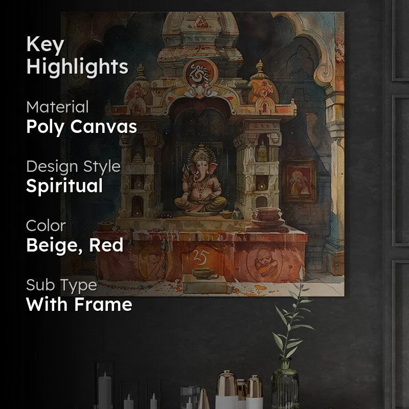 Gajanana Temple Wall Painting media 2
