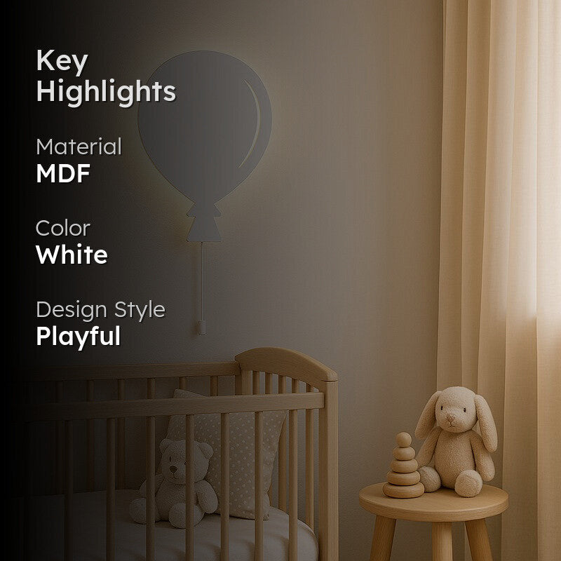 Tiny Tales Balloon  Battery Operated MDF Wall Lamp media 2