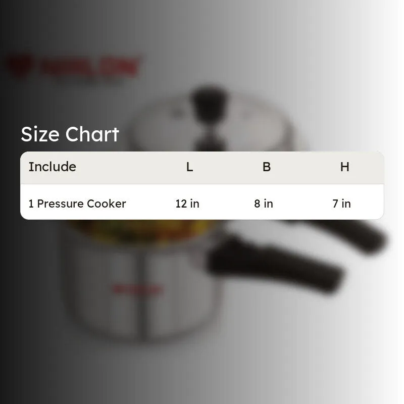 Nirlon Pressure Cooker - 3000 mL/ 8 Inches media 8