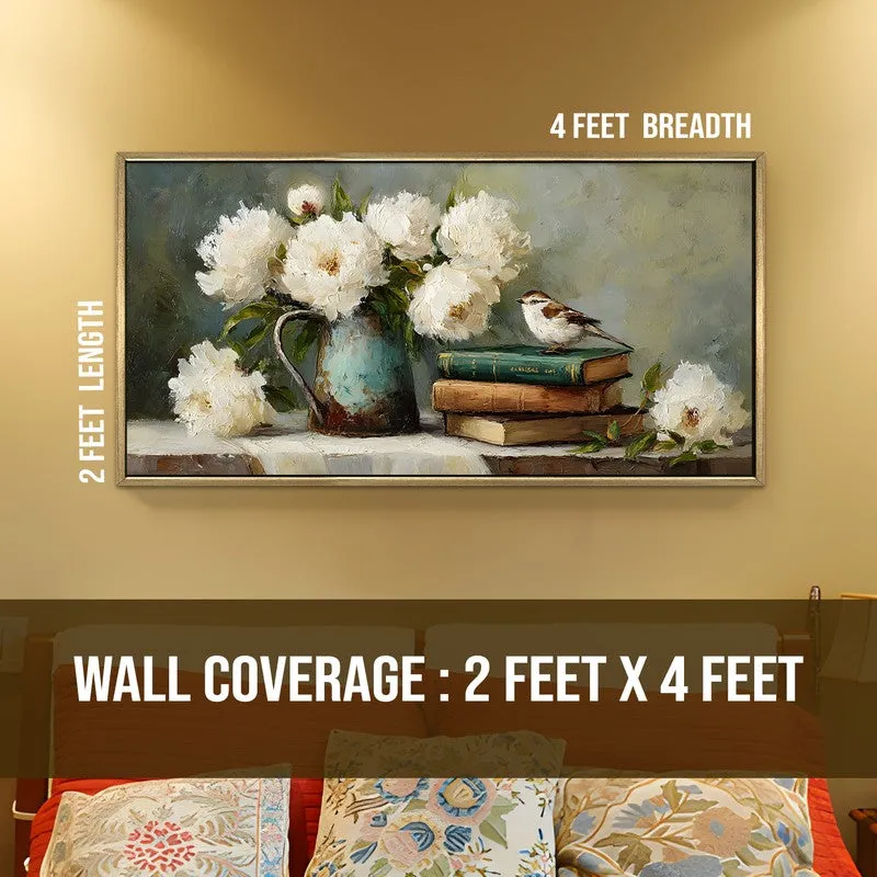 Calm-vibes Canvas Wall Painting With Frame media 8