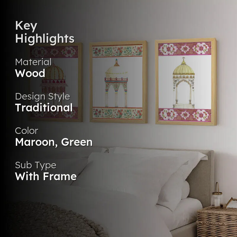 Mahal Dua  Wall Art - Set Of Three media 2