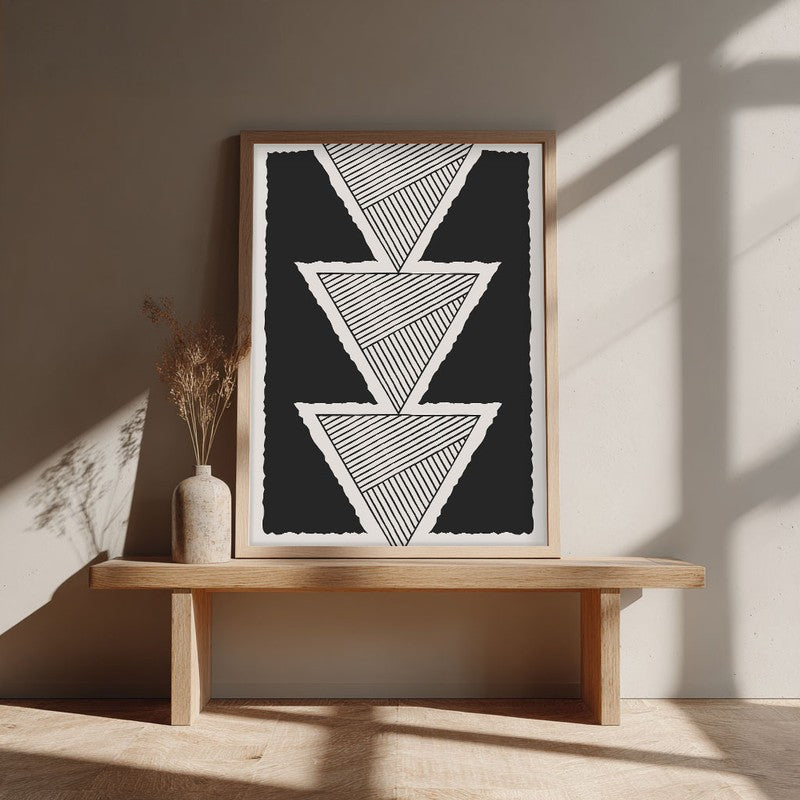 Tranquil Prism Archival Canvas Wall Art - Natural Brown Frame media 3