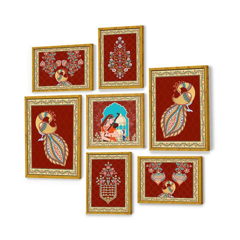 Raasika Heritage Wall Art - Set Of Seven media 4