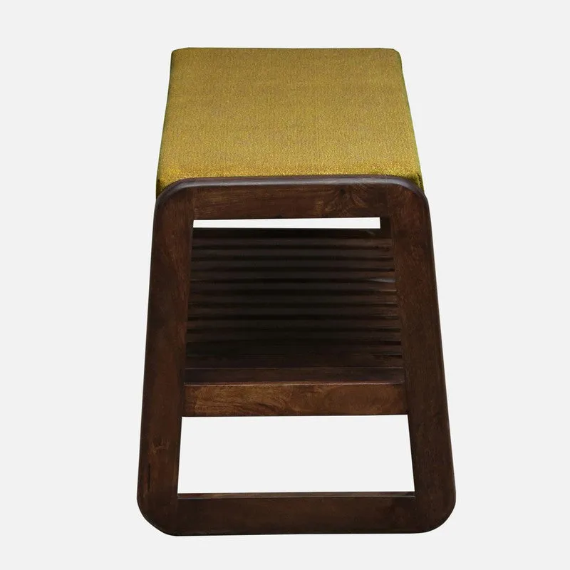 Tread Mango Wood Shoe Rack - Yellow media 6