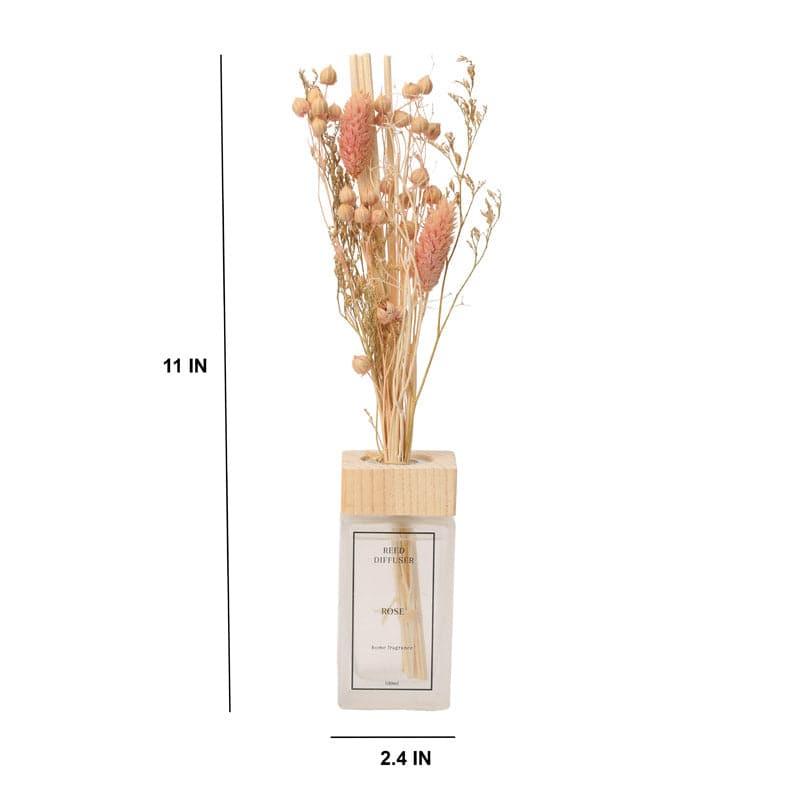 Vintage Glass Reed Diffuser Vase with Dried Flowers media 4