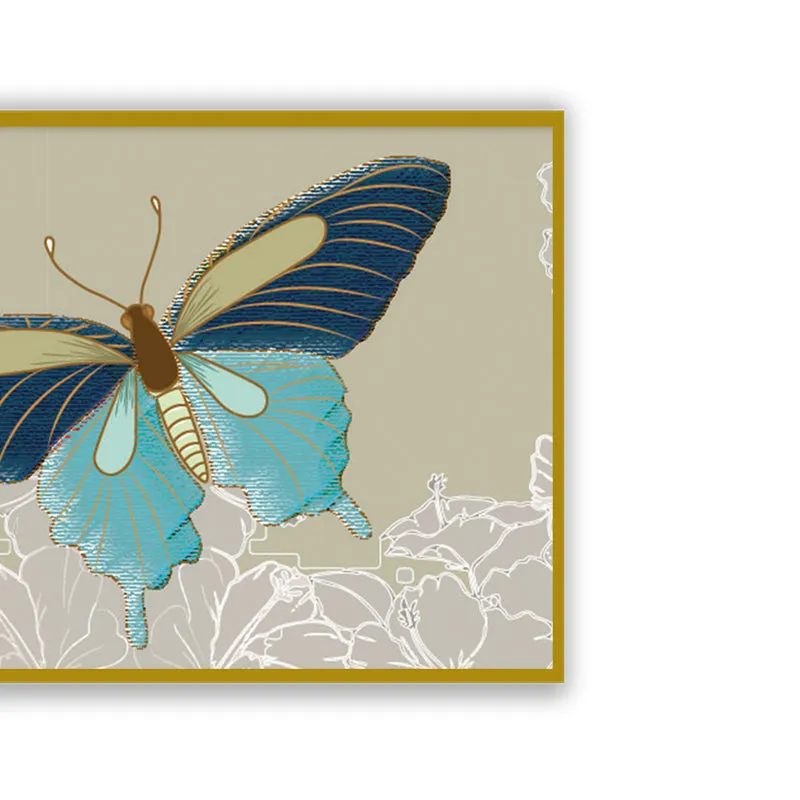 Butterfly's Whimsy Wall Art with Gold Frame media 4