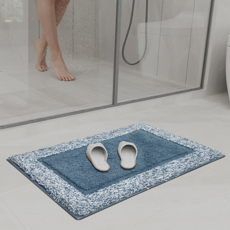 Orlina Polyester Bath Mat - Blue media 3