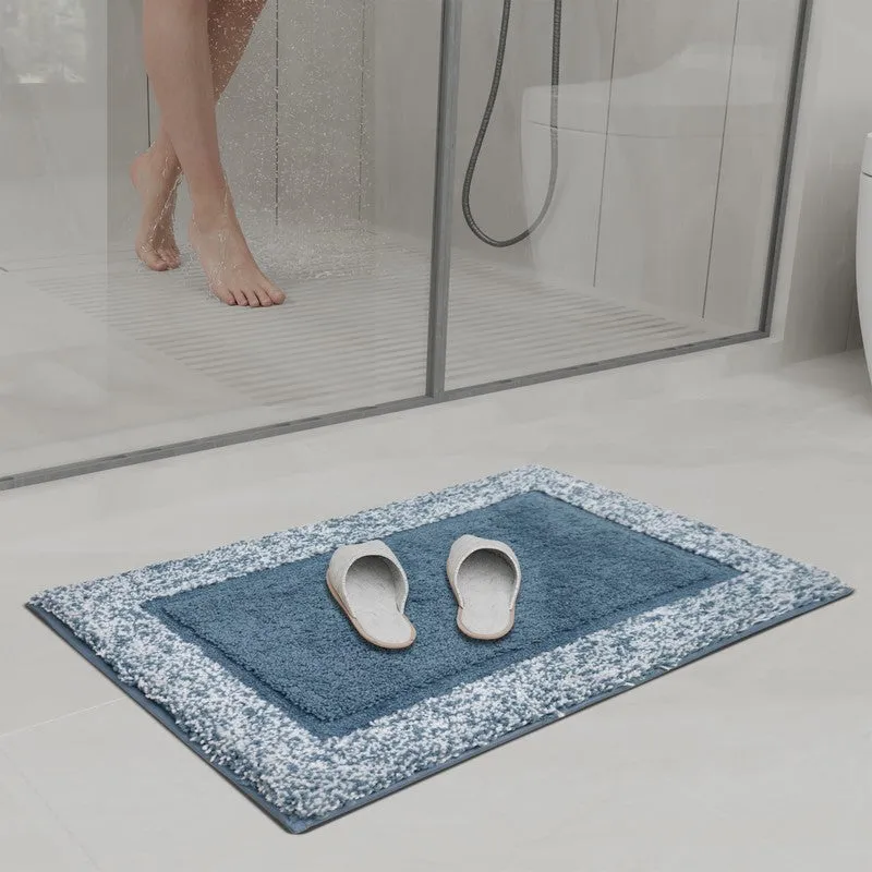 Orlina Polyester Bath Mat - Blue media 3