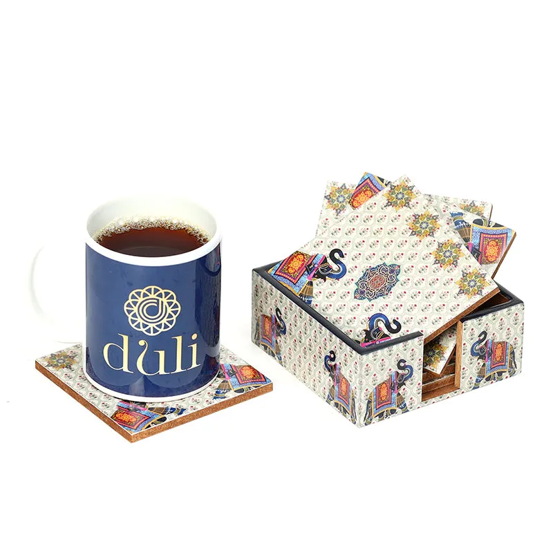 Haathi Duo Coaster - Seven Piece Set media 4