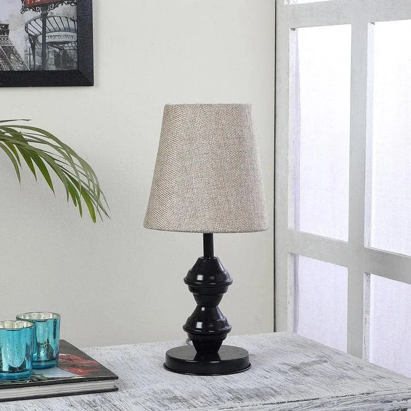 Bria Idony Fabric Table Lamp - Beige,Brown media 3