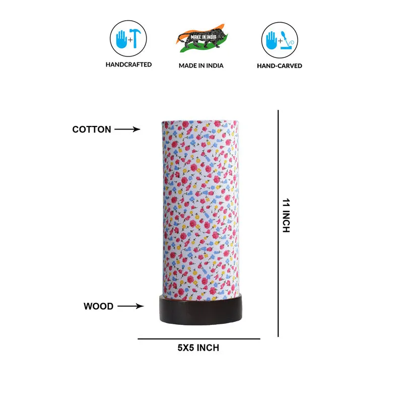 Color Splash Mirza Tower Wooden Table Lamp - Multicolor media 6