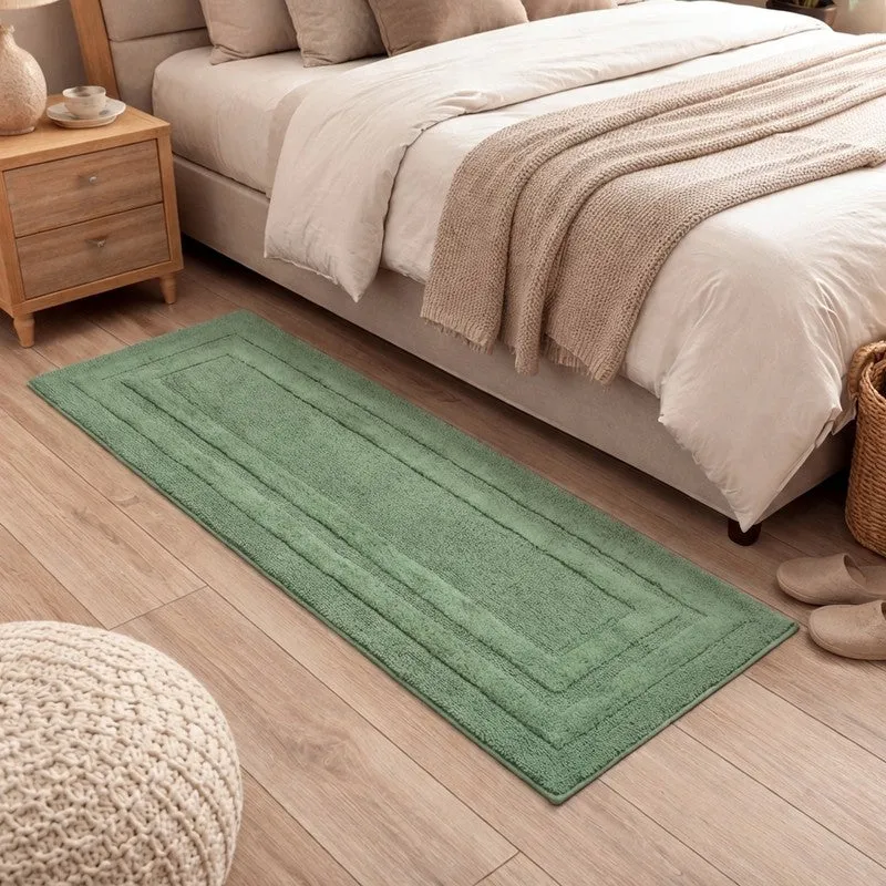 PureStep Cotton Runner Rug - Green media 1