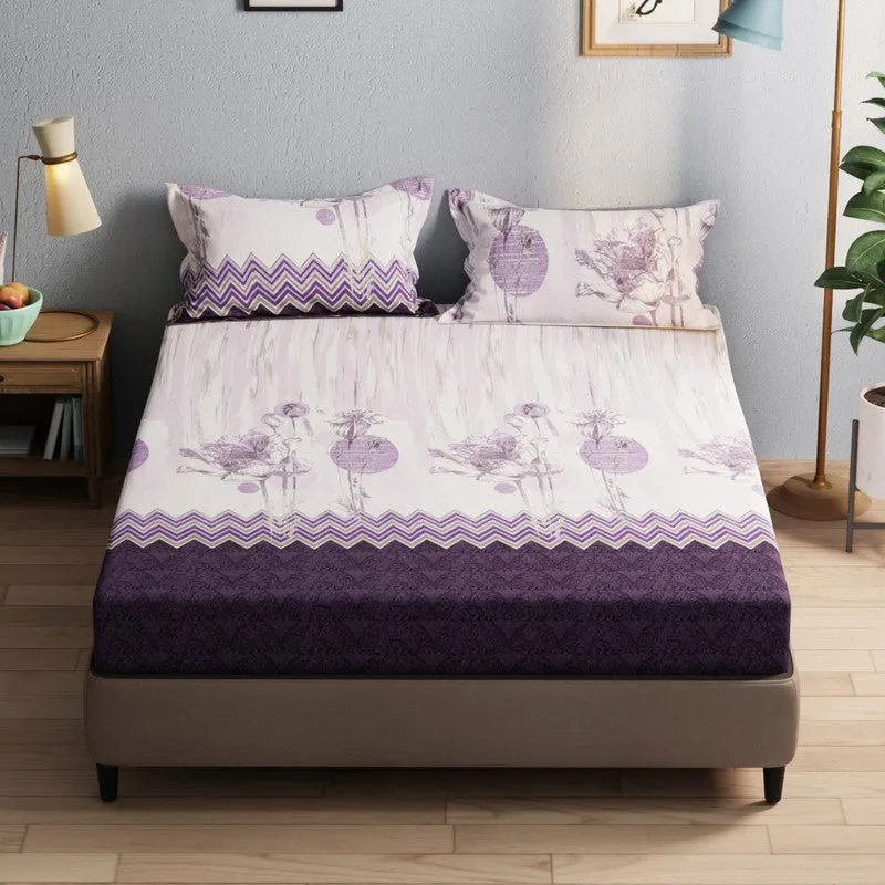 Wyril Bedsheet (Purple) - 115 GSM media 3