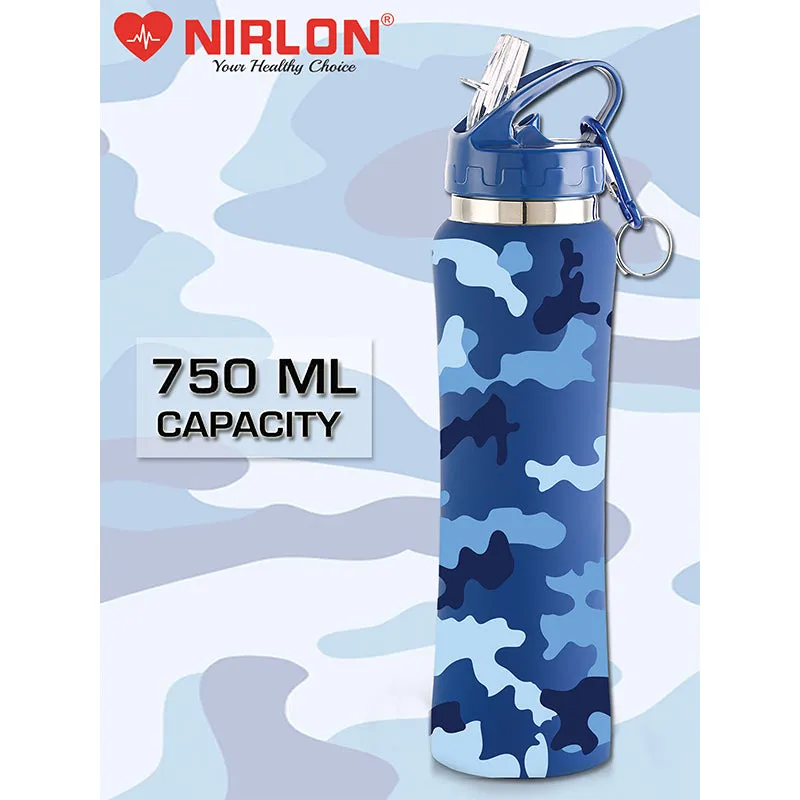 Army Blue Sipper Water Bottle - 750 mL media 8