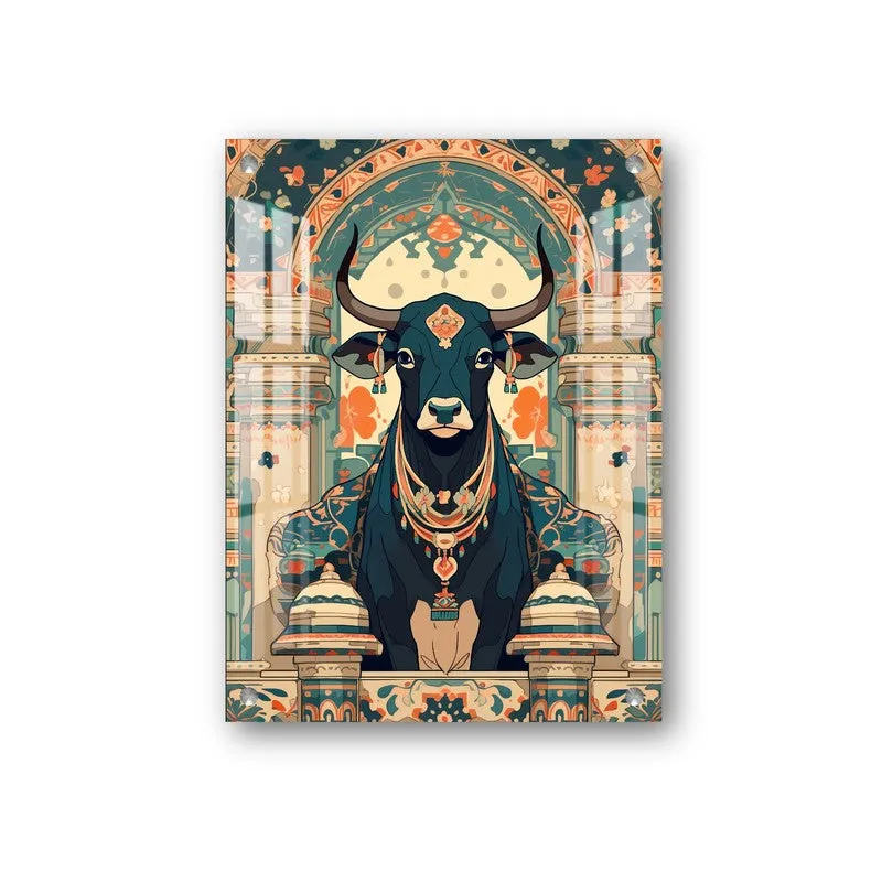 Gau Mata Sacred Energy Acrylic Wall Art media 3