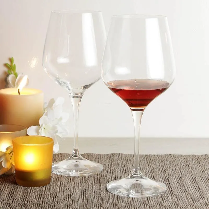 Nova Bohemia Crystal Red Wine Glasses (540 ML) - Set Of Six media 1