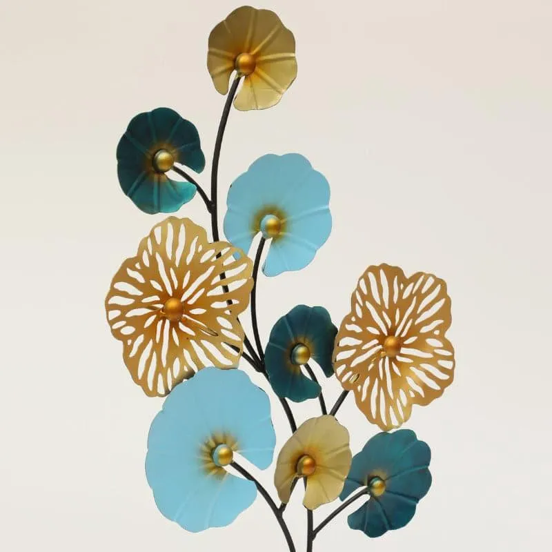 Delphia Floral Metal Table Accent media 3