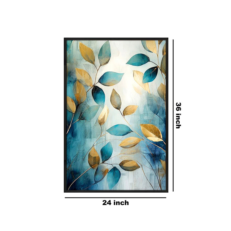 Gilded Breeze Wall Painting With Frame media 6