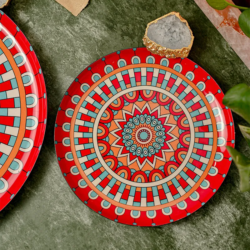 Ambuja Mandela Metal Platter - Set of Two media 3