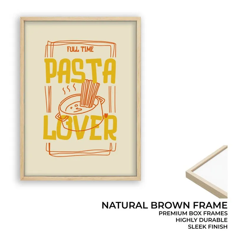 PastaLover Archival Canvas Wall Art (Brown) media 10