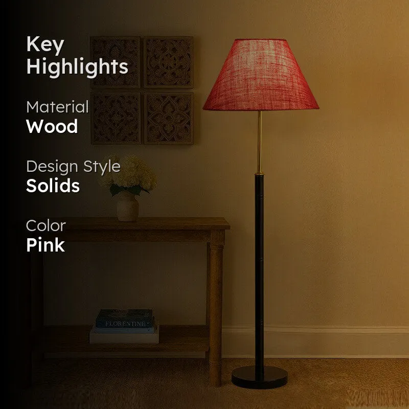 Dream Line Wooden Floor Lamp - Pink media 2