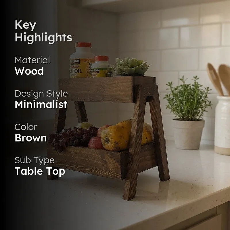 Osaka Wooden Kitchen Countertop Organiser media 2