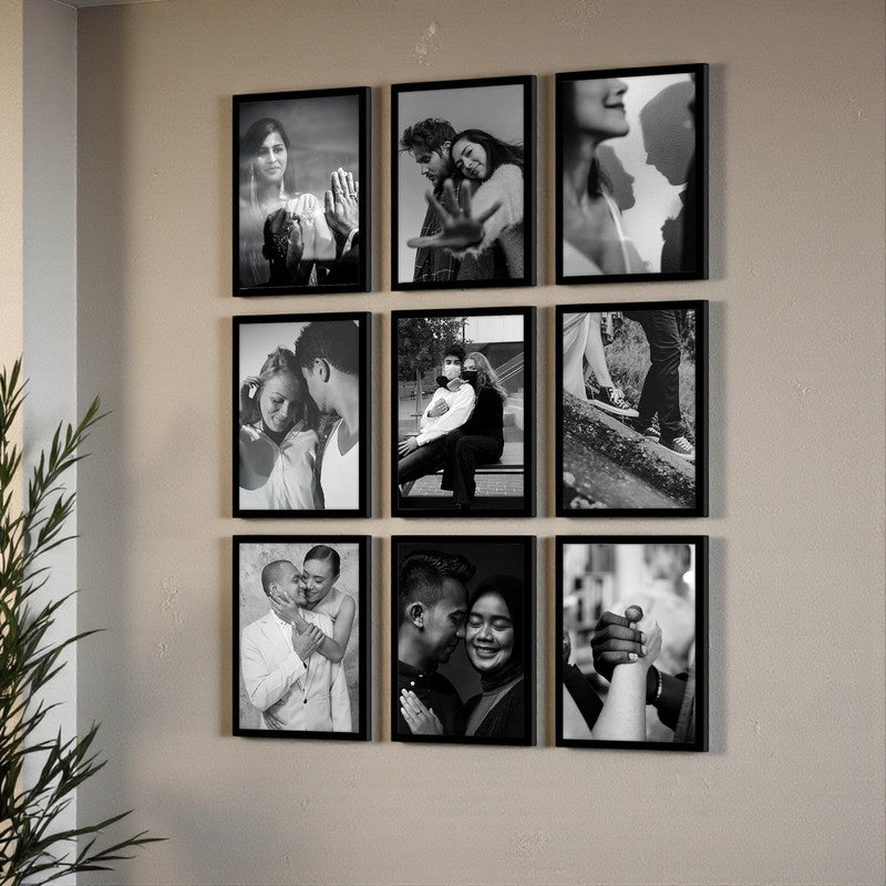 Ivanka Wooden Photo Frame (Black) - Set Of Nine media 9