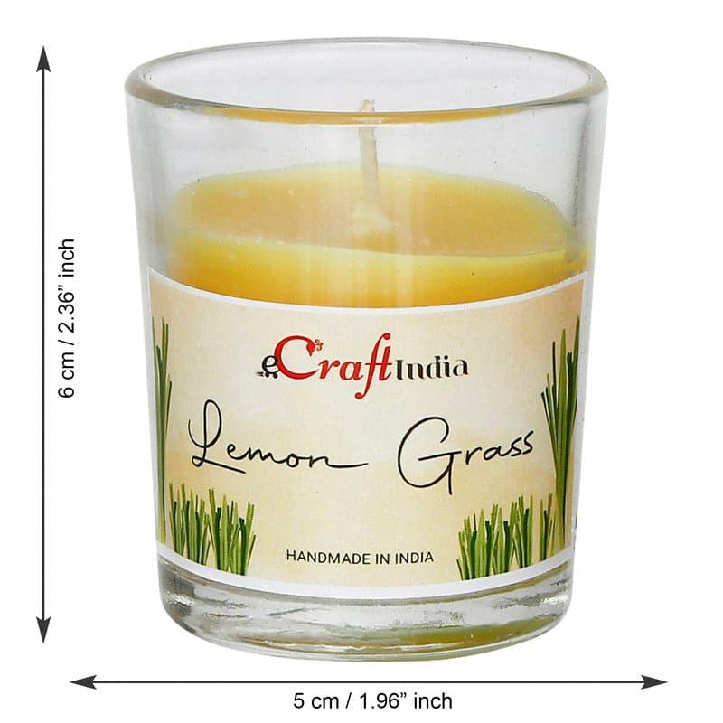 Seema Lemon Grass Scented Candle - Set Of Two media 5