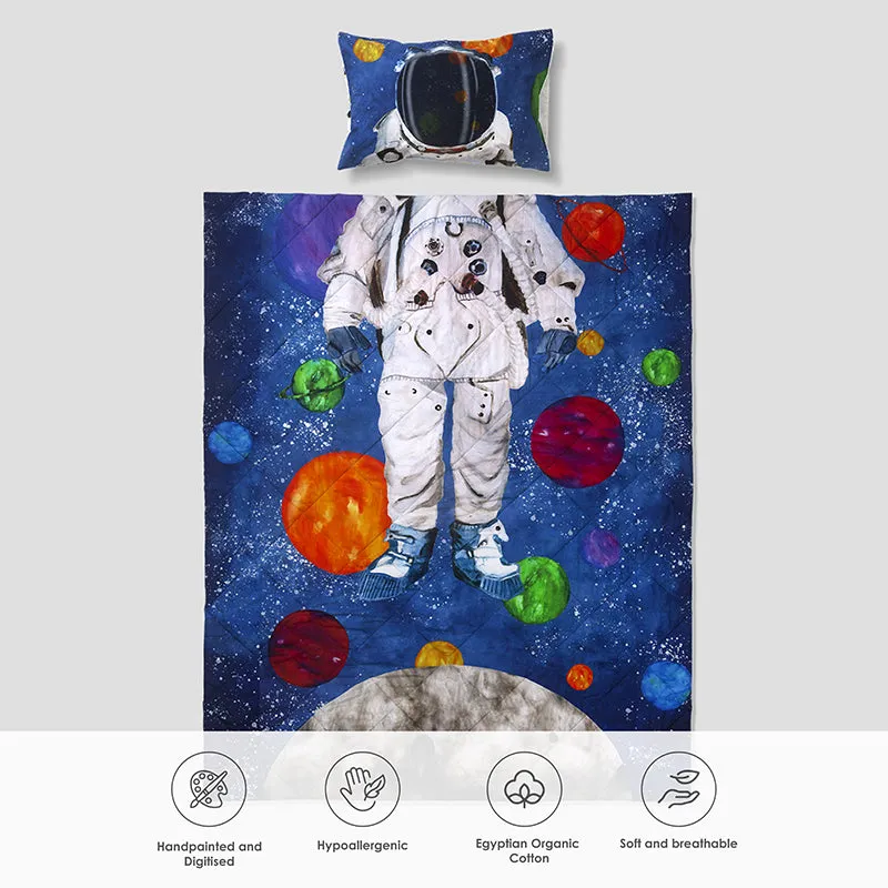 Space Race Reversible Cotton Comforter - 480 GSM media 10