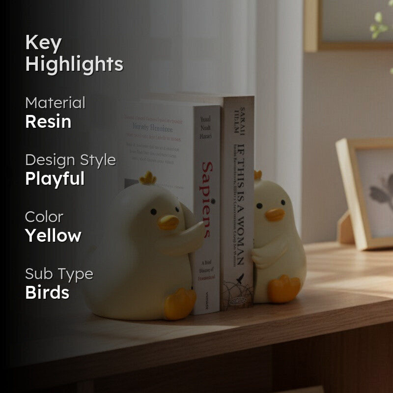 Snuggle Ducks Decor Showpiece - Yellow media 2