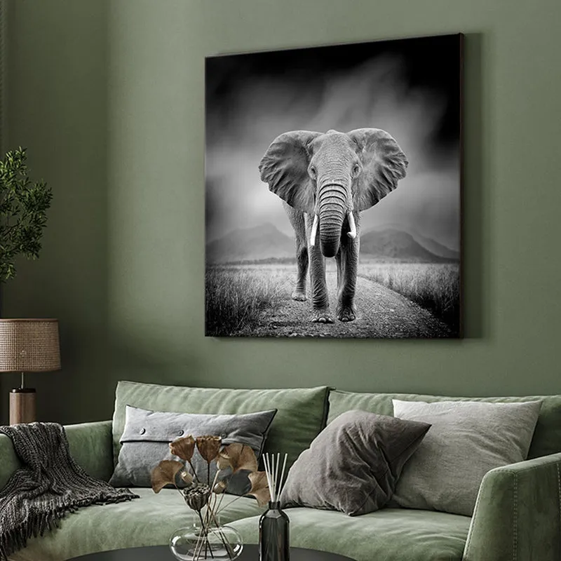 Wild Elephant Wall Painting media 4