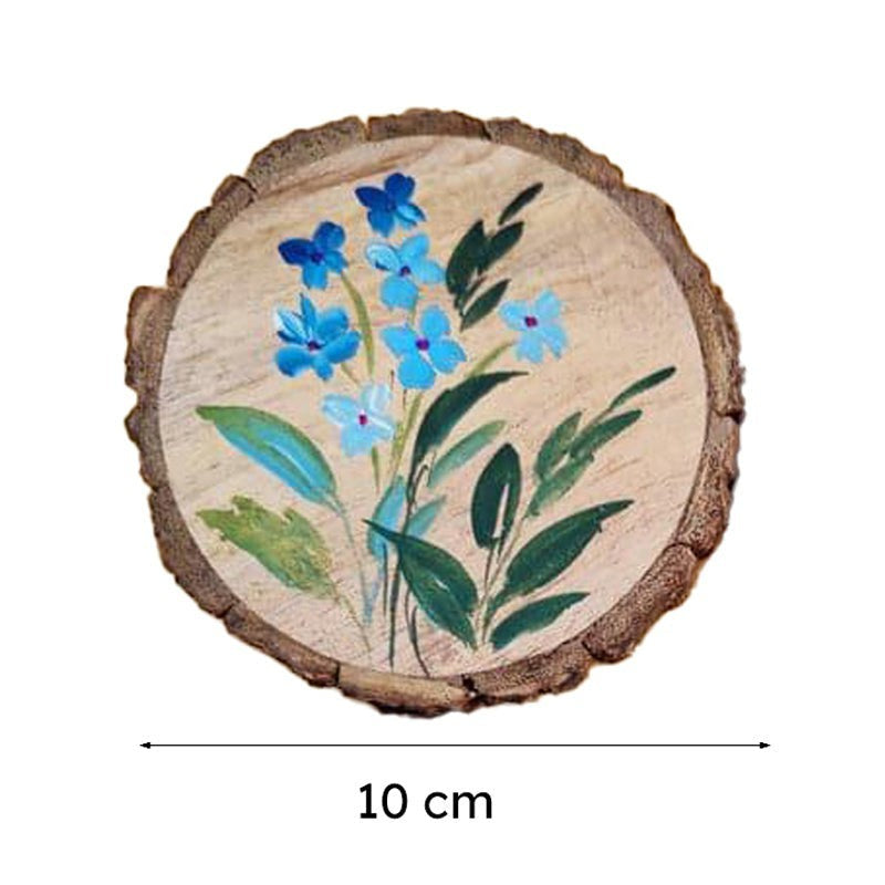 Bloomdo Wooden Handpainted Coaster -  Set Of Four image 5
