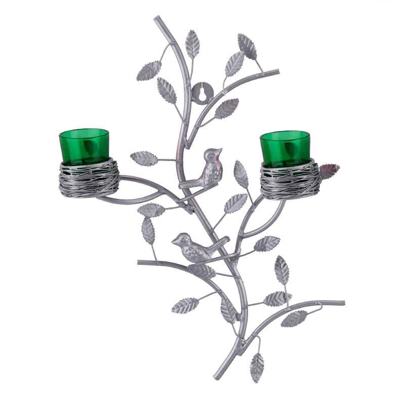 Argentum Stem Candle Holder Votive - Green media 3
