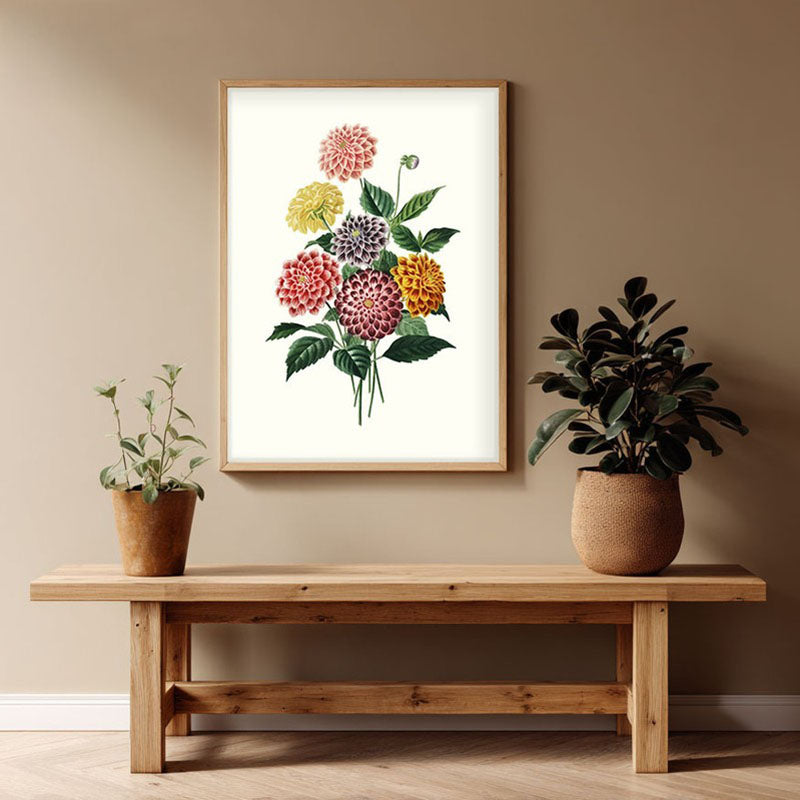 Whispers Of Spring Archival Paper Wall Art - Natural Brown Frame