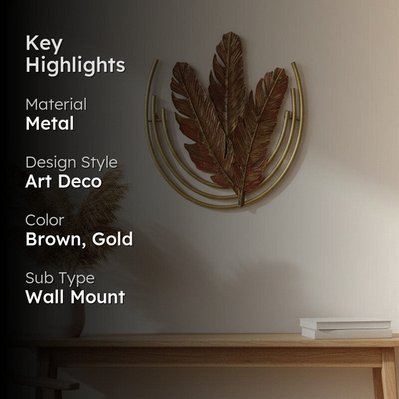 Lara Feather Metal Wall Accent media 2