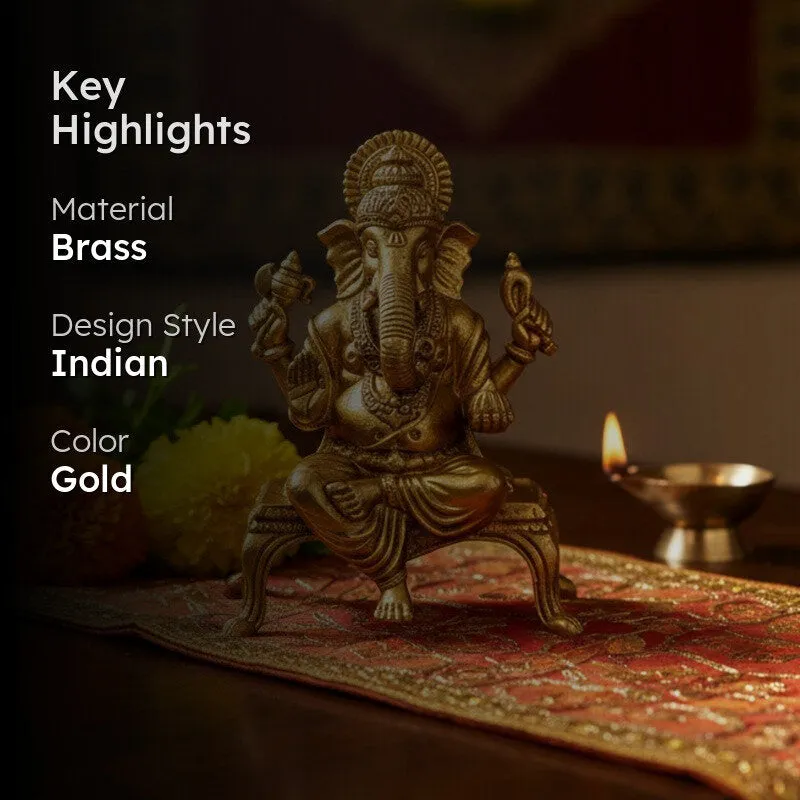 Vighnaharta Brass Idol media 2