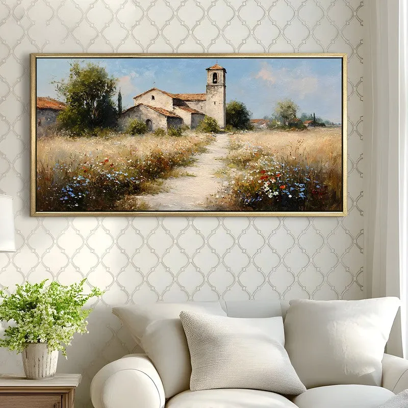 Old Homestead Canvas Wall Painting With Frame media 4