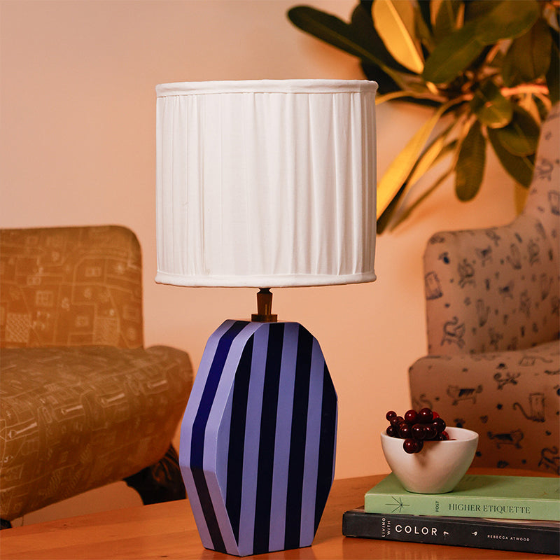 The Wishing Chair Thimble Fabric Table Lamp - Blue,White