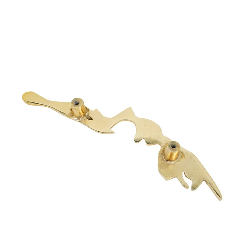 Alma Designer Bark Handmade Door Handle - Small media 3