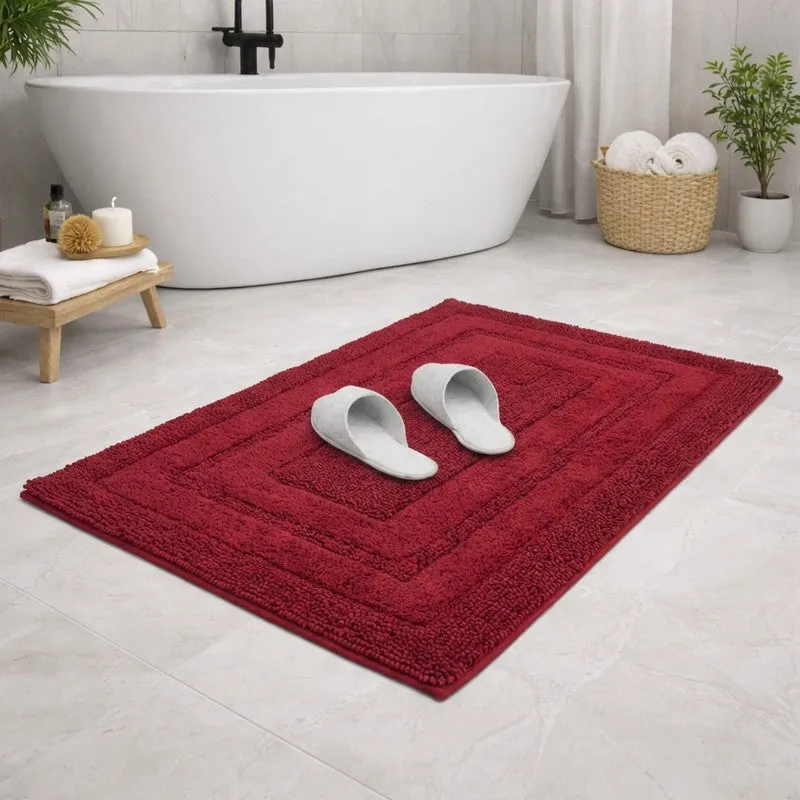 Aqualoom Anti skid Bath Mat  - Red media 3