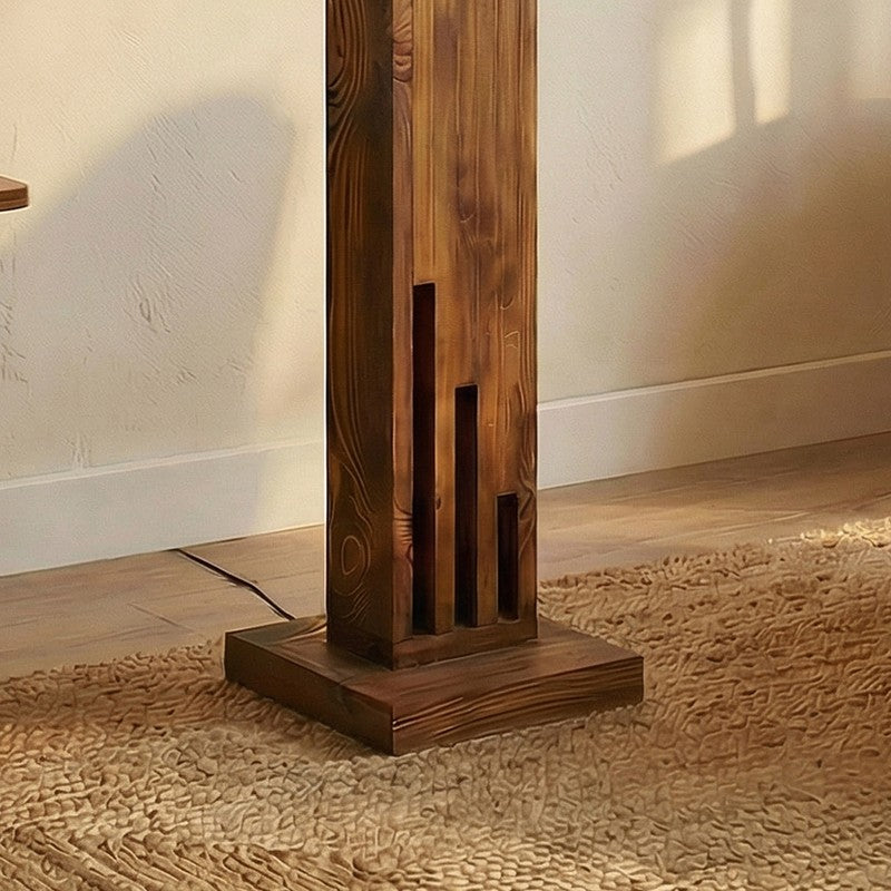 Kyrra Wooden and Jute Floor Lamp media 5