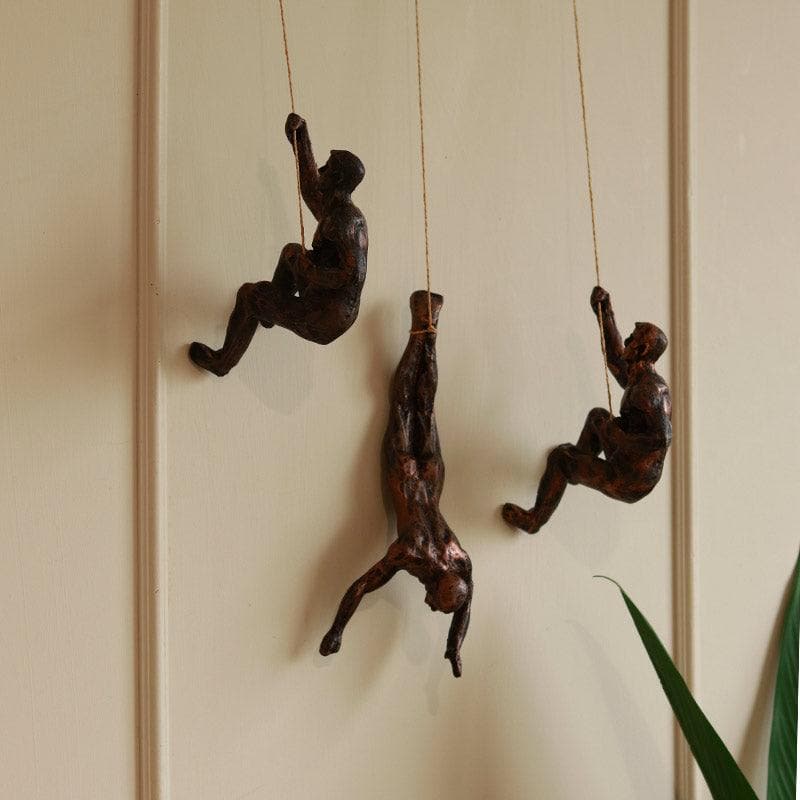 The Alpinist Resin Wall Hanging (Bronze) - Set Of Three media 5