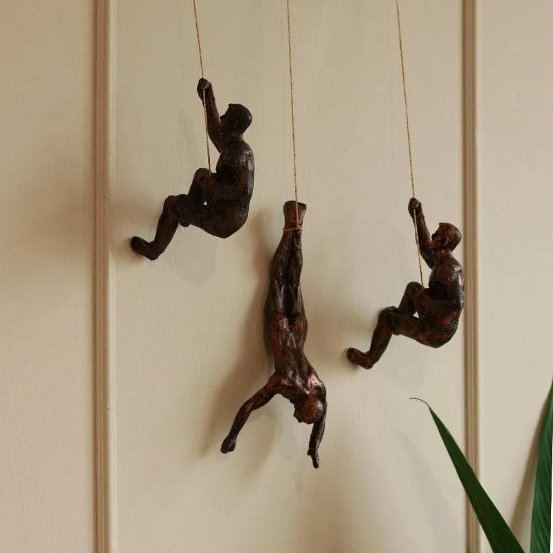 The Alpinist Resin Wall Hanging (Bronze) - Set Of Three media 5