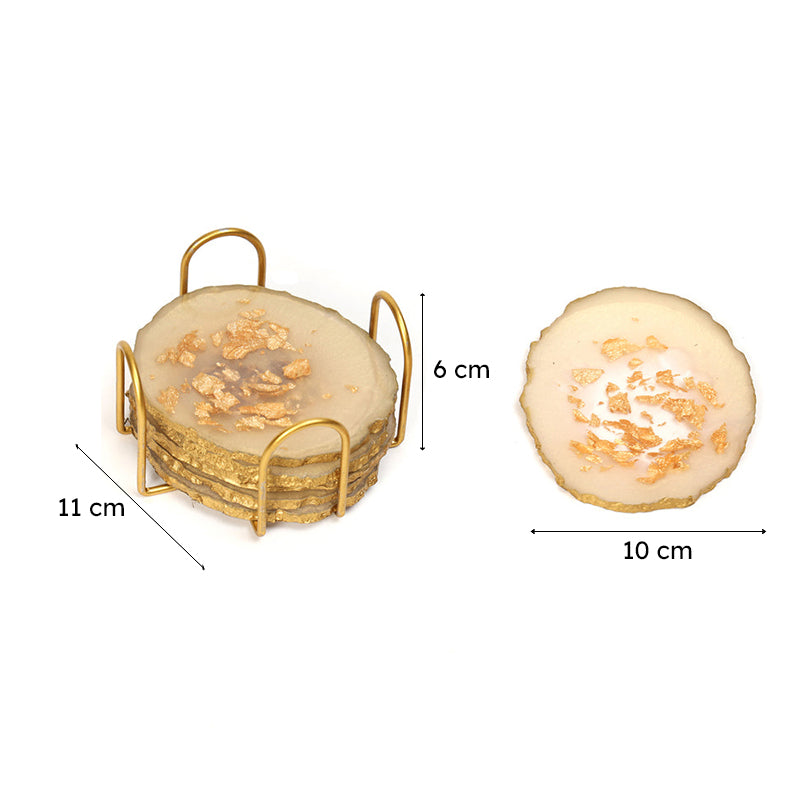 Varq Resin Coaster (Ivory) - Seven Piece Set media 7