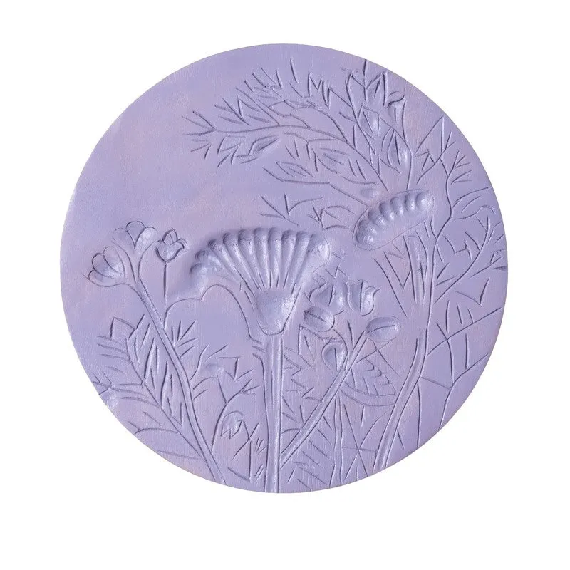 Mauve Garden Wooden Wall Plate media 3