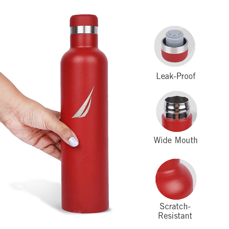 Nautica Vitae Pulse Leakproof Insulated Stainless Steel Thermos (Red) - 750 mL media 3
