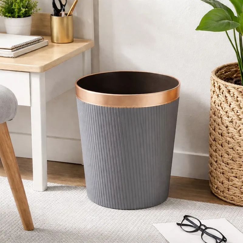 AarviDecor PureSpace Faux Leather Dustbin media 1