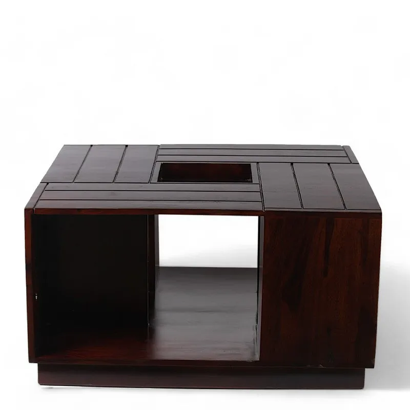 Vervon Sheesham Wooden Center Table - Brown media 4