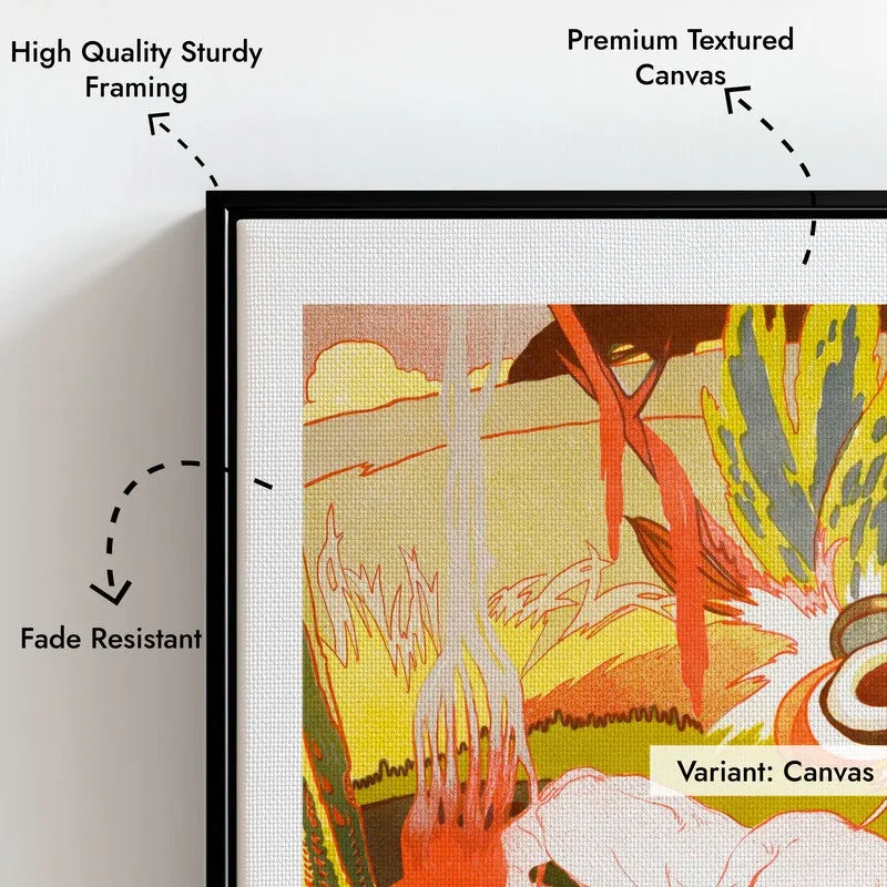 The Source Of Evil (La Source Du Mal) Georges De Feure Archival Canvas Wall Painting - Black Frame media 7